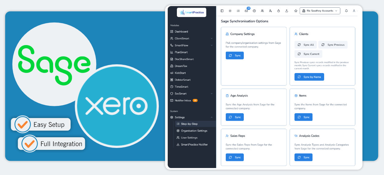 Integrate with Sage & Xero